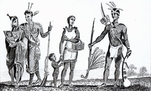 Indios norteamericanos, publicado por Richard Phillips, 1806 de American School